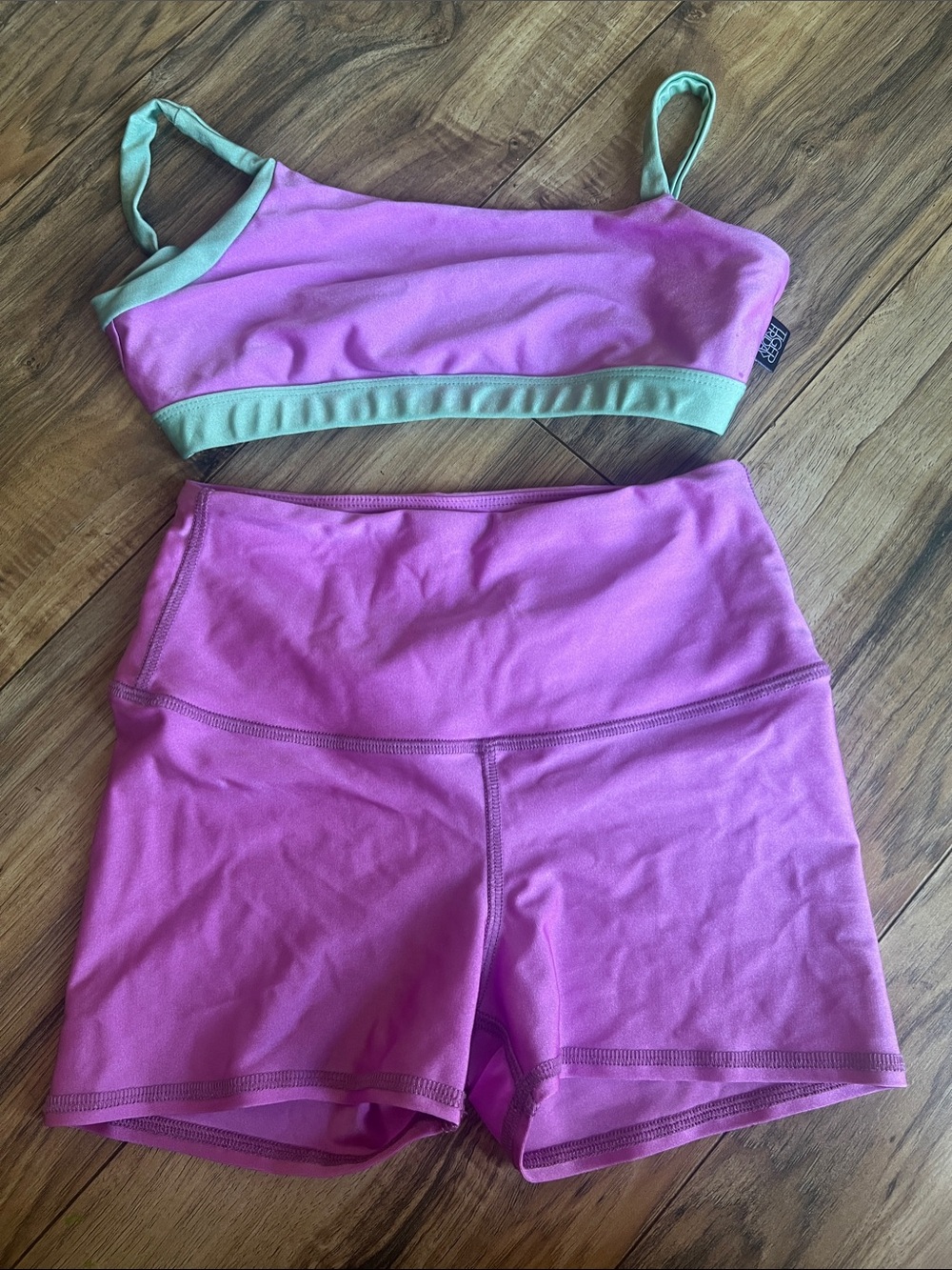 Tiger Friday light purple and teal/sea foam green shiny